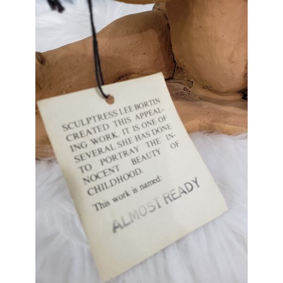 1980's Lee‎ Bortin Signed Clay Sculpture BALLARINA GIRL Figure ALMOST READY - Picture 2 of 6